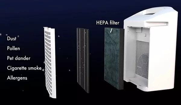 Replacing the filter of the air purifier