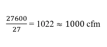 Accurate calculation of the capacity of the fan coil unit