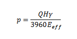 فرمول محاسبه پمپ تصفیه آب استخر بر اساس توان