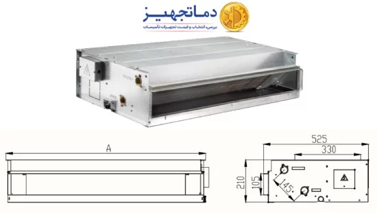 وحدة مروحة السقف المدمجة سليمة دماتجهیز DT.CF300