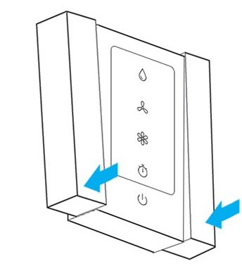 مرحله سوم نصب کلید لمسی کولر آبی سدنا مدل ونوس