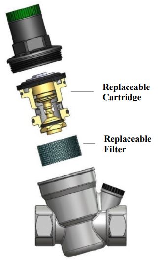 cartridge of CS CASE pressure relief valve Model 1920 size 3/4"