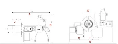 Chauffagekar Gas-fuel Burner CKI-G180