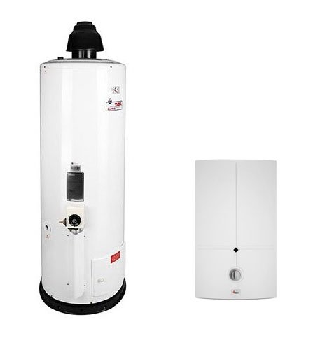 Standing and wall-mounted gas water heaters