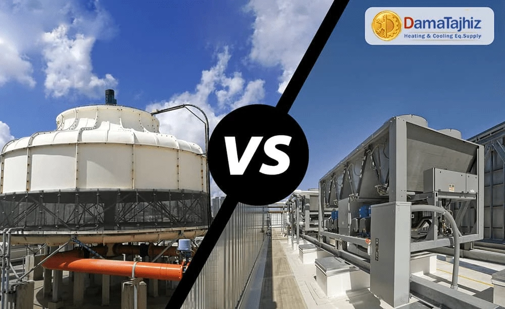 The difference between a chiller and a cooling tower