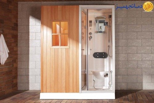 Sauna and a shower cabin