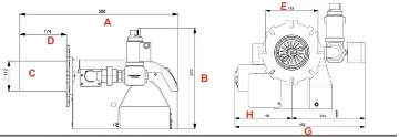 Gas burner model 88