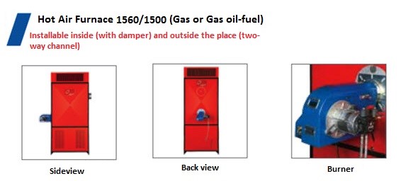 Gasoil-fuel Hot Air Furnace