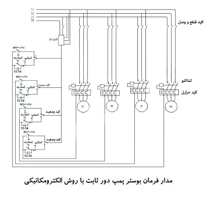 مدار فرمان بوستر پمپ1